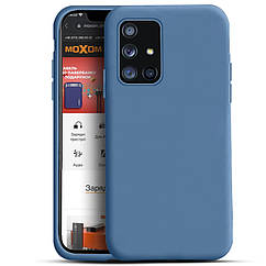 Силіконовий чохол SOFT Silicone Case для Samsung A01 Core/M01 Core (без лого) синій