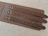 Шкіряний пояс ручної роботи, 15 см, фото 8