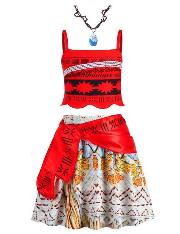 Карнавальний костюм "Принцеси Disney" Моана Ваяна для дівчинки 5-7 років, фото 1