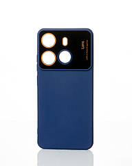 Силіконовий чохол CAMERA PROTECTION для Tecno Pop 7 (BF6) темно-синій