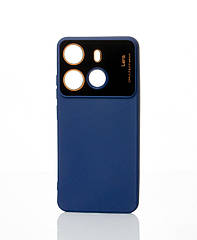 Силіконовий чохол CAMERA PROTECTION для Tecno Spark Go 2023 (BF7N) темно-синій