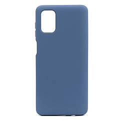 Силіконовий чохол SOFT Silicone Case для Samsung M51 (без лого) темно-синій