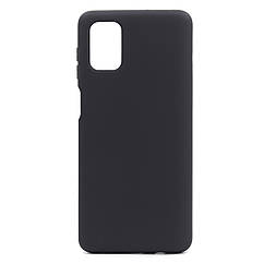 Силіконовий чохол SOFT Silicone Case для Samsung M51 (без лого) чорний