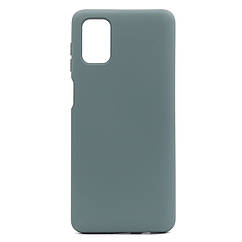 Силіконовий чохол SOFT Silicone Case для Samsung M51 (без лого) темно-зелений