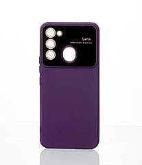 Силіконовий чохол CAMERA PROTECTION для Tecno Spark 8C (KG5k) фіолетовий