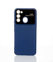 Силіконовий чохол CAMERA PROTECTION для Tecno Spark 8C (KG5k) темно-синій