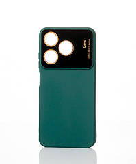 Силіконовий чохол CAMERA PROTECTION для Tecno Spark 10C (kl5m) темно-зелений