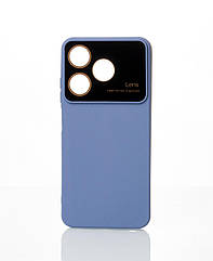 Силіконовий чохол CAMERA PROTECTION для Tecno Spark 10C (kl5m) сіро-синій