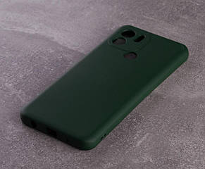 Силіконовий чохол SOFT Silicone Case для Xiaomi Redmi A2 Plus/A1 Plus (без лого) темно-зелений