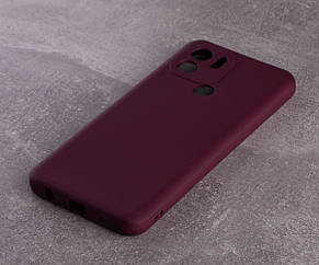 Силіконовий чохол SOFT Silicone Case для Xiaomi Redmi A2 Plus/A1 Plus (без лого) бордовий