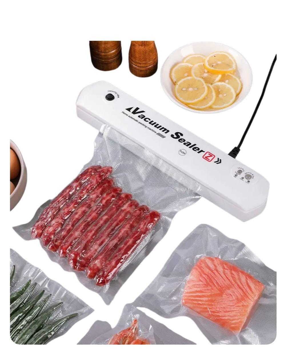 Вакууматор Vacuum Sealer побутовий вакуумний пакувальник продуктів Білий, фото 1