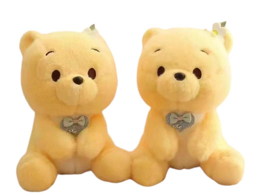 Милий жовтий Ведмежа м'яка іграшка для улюблених 23 см, фото 1