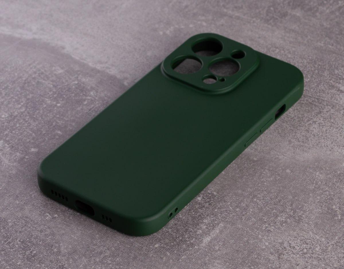 Силіконовий чохол SOFT Silicone Case для iPhone 13 Pro Max (без лого) темно-зелений, фото 1