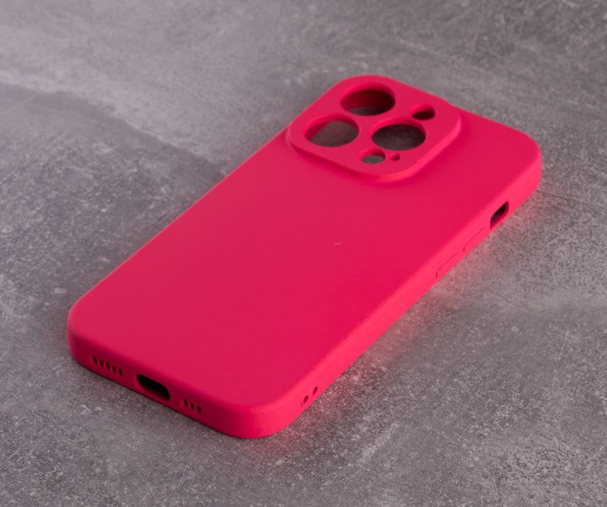 Силіконовий чохол SOFT Silicone Case для iPhone 13 Pro Max (без лого) малиновий, фото 1