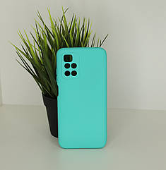 Силіконовий чохол SOFT Silicone Case для Xiaomi Redmi 10/Redmi 10 Prime (без лого) бірюза