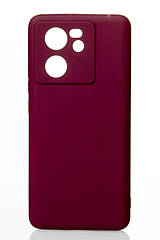 Силіконовий чохол SOFT Silicone Case для Xiaomi 13T Pro (без лого) бордовий