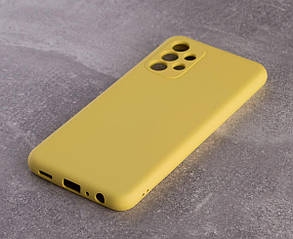 Силіконовий чохол SOFT Silicone Case для Samsung A13 4G (без лого) лимонний