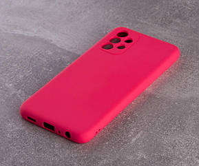 Силіконовий чохол SOFT Silicone Case для Samsung A13 4G (без лого) малиновий