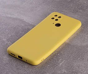 Силіконовий чохол SOFT Silicone Case для Xiaomi Poco C40 (без лого) лимонний