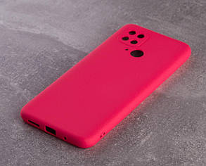 Силіконовий чохол SOFT Silicone Case для Xiaomi Poco C40 (без лого) малиновий
