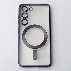 Силіконовий чохол MagSafe SHINING MATTE для Samsung S23 FE deep purple