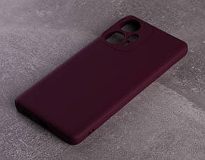 Силіконовий чохол SOFT Silicone Case для Xiaomi Poco F5 (без лого) бордовий