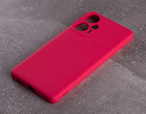 Силіконовий чохол SOFT Silicone Case для Xiaomi Poco F5 (без лого) малиновий
