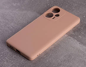 Силіконовий чохол SOFT Silicone Case для Xiaomi Poco F5 (без лого) пудра