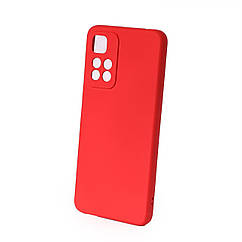 Силіконовий чохол SOFT Silicone Case для Xiaomi Redmi Note 11 Pro+/11i/11i Hypercharge (без лого) червоний