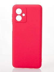 Силіконовий чохол SOFT Silicone Case для Motorola G54 (без лого) малиновий