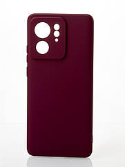 Силіконовий чохол SOFT Silicone Case для Motorola Edge 40 (без лого) бордовий