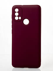 Силіконовий чохол SOFT Silicone Case для Motorola E40 (без лого) бордовий