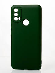 Силіконовий чохол SOFT Silicone Case для Motorola E40 (без лого) темно-зелений