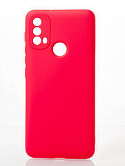 Силіконовий чохол SOFT Silicone Case для Motorola E40 (без лого) малиновий