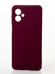 Силіконовий чохол SOFT Silicone Case для Motorola G14 (без лого) бордовий