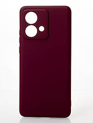 Силіконовий чохол SOFT Silicone Case для Motorola Edge 40 Neo (без лого) бордовий