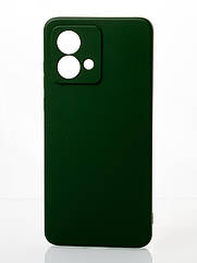 Силіконовий чохол SOFT Silicone Case для Motorola G84 (без лого) темно-зелений