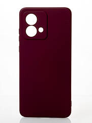 Силіконовий чохол SOFT Silicone Case для Motorola G84 (без лого) бордовий