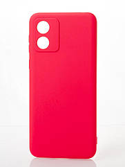 Силіконовий чохол SOFT Silicone Case для Motorola E13 (без лого) малиновий