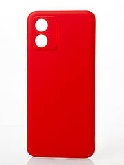 Силіконовий чохол SOFT Silicone Case для Motorola E13 (без лого) червоний
