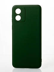Силіконовий чохол SOFT Silicone Case для Motorola E13 (без лого) темно-зелений