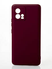 Силіконовий чохол SOFT Silicone Case для Motorola G72 (без лого) бордовий
