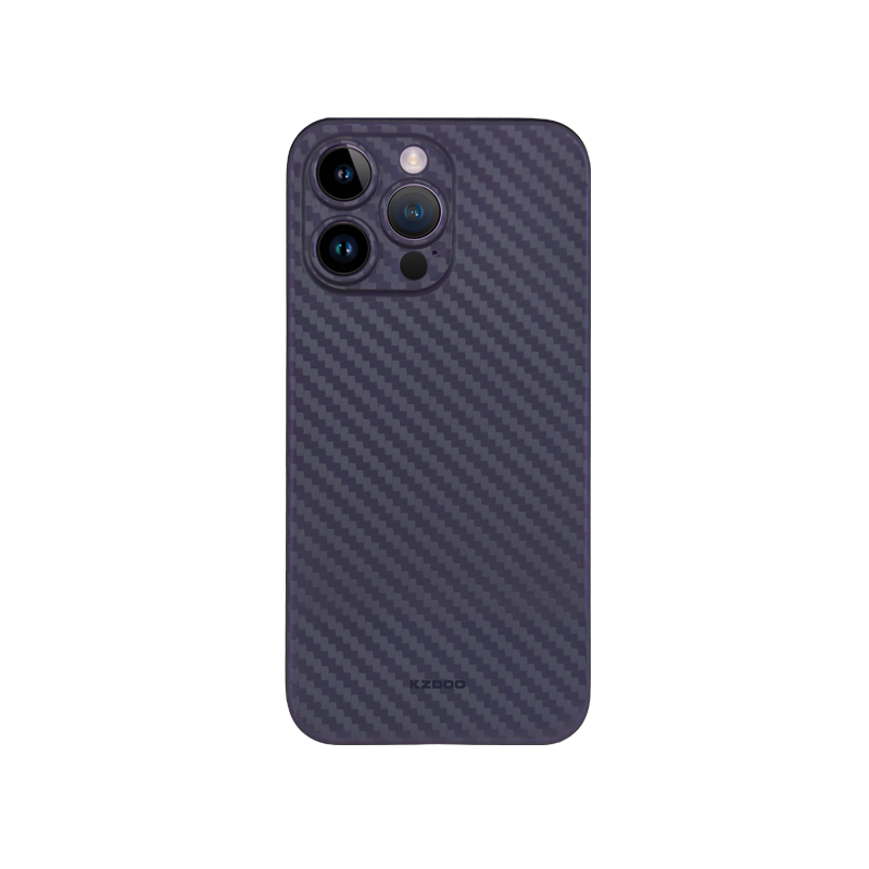 Карбоновий чохол K-DOO Air Carbon (UltraSlim 0.45 mm) для iPhone 14 Pro темно-фіолетовий, фото 1