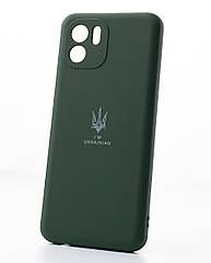 Силіконовий чохол SOFT Silicone Case для Samsung A04 (ТРИЗУБ) темно-зелений