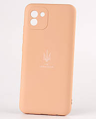 Силіконовий чохол SOFT Silicone Case для Samsung A03 (ТРИЗУБ) пудра