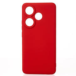 Силіконовий чохол SOFT Silicone Case для Xiaomi Poco F6/Redmi Turbo 3 (без лого) червоний