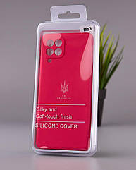 Силіконовий чохол SOFT Silicone Case для Samsung M53 5G (ТРИЗУБ) малиновий