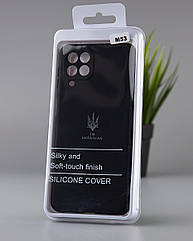 Силіконовий чохол SOFT Silicone Case для Samsung M53 5G (ТРИЗУБ) чорний