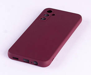 Силіконовий чохол SOFT Silicone Case для Samsung A14 (без лого) бордовий