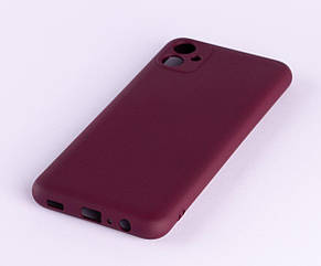 Силіконовий чохол SOFT Silicone Case для Samsung A04e (без лого) бордовий